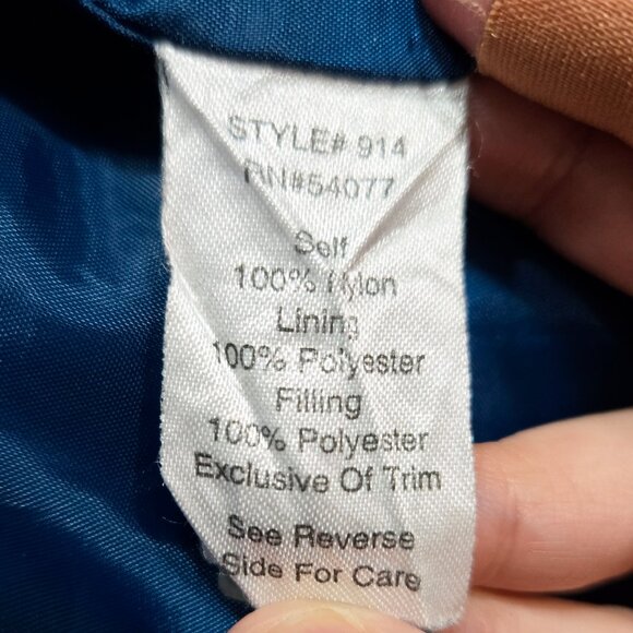 Cabi 914 Poseidon Teal Blue Quilted Zip Puffer Jacket Drawstring Pockets - Picture 9 of 9